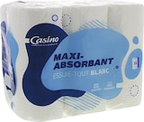 Essuie-tout Blanc maxi absorbant - CASINO dans le catalogue Casino Supermarchés