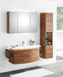 Badschrank von MONDO bei porta Möbel Badschrank von MONDO für 439,00 € bei porta Möbel im Prospekt "Zuhausezeit ist die schönste Zeit!"