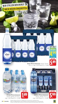 Mineralwasser im aktuellen EDEKA Prospekt (Mannheim) Mineralwasser im EDEKA Prospekt "Aktuelle Angebote" mit 49 Seiten (Mannheim)