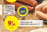 Saucisse de Montbéliard IGP en promo chez Intermarché Super Saucisse de Montbéliard IGP dans le catalogue Intermarché Super