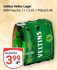 Aktuelle Veltins Angebote bei GLOBUS in Kaarst Aktuelles Helles Lager Angebot bei GLOBUS in Kaarst ab 3,99 €