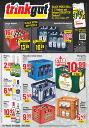 Trinkgut Prospekt für Balduinstein mit 10 Seiten Trinkgut Prospekt für Balduinstein: "Aktuelle Angebote", 10 Seiten, 24.11.2025 - 29.11.2025