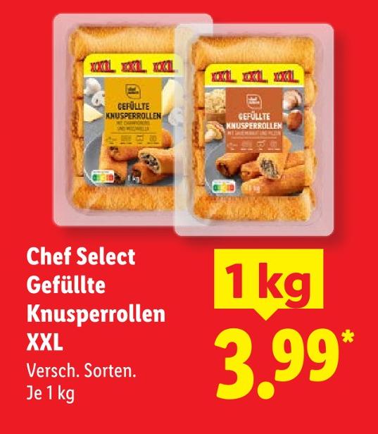 Gefüllte Knusperrollen XXL