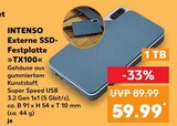 Externe SSD-Festplatte TX100 im Angebot bei Kaufland in Kassel Externe SSD-Festplatte TX100 Angebote von Intenso bei Kaufland Kassel für 59,99 €