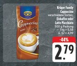 Cappuccino Angebote von Krüger Family bei EDEKA Hoyerswerda für 2,79 €
