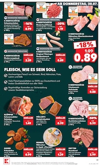 Bratwurst im Kaufland Prospekt "Hier bin ich richtig" mit 75 Seiten (Dresden)