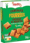 Céréales fourrées chocolat et noisettes - Netto à 1,21 € dans le catalogue Netto