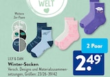 Winter-Socken im ALDI SÜD Prospekt Winter-Socken von LILY & DAN im aktuellen ALDI SÜD Prospekt für 2,49 €