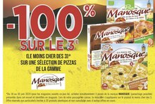 Bon plan sur une sélection de pizzas de la gamme Manosque - Géant Casino à Nanterre Bon plan sur une sélection de pizzas de la gamme Manosque en promo chez Géant Casino Nanterre