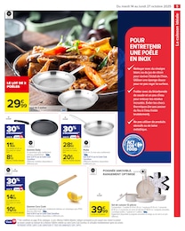 Prix et réduction Poêles dans le prospectus Carrefour en cours Offre Poêles dans le catalogue Carrefour du moment à la page 5
