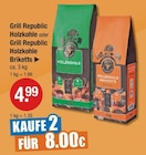 Holzkohle oder Holzkohle Briketts im Angebot bei V-Markt in Augsburg Holzkohle oder Holzkohle Briketts Angebote von Grill Republic bei V-Markt Augsburg für 4,99 €