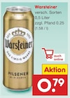 Pilsener im Angebot bei Netto Marken-Discount in Oberhausen Pilsener Angebote von Warsteiner bei Netto Marken-Discount Oberhausen für 0,79 €