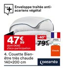 COUETTE BIEN-ÊTRE TRÈS CHAUDE 140X200 CM - Dreaméa - But à Nogent-sur-Marne COUETTE BIEN-ÊTRE TRÈS CHAUDE 140X200 CM - Dreaméa en promo chez But Nogent-sur-Marne à 47,99 €