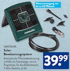 Solar-Bewässerungssystem von GARDENLINE für 39,99 € bei ALDI SÜD im Angebot Solar-Bewässerungssystem von GARDENLINE im aktuellen ALDI SÜD Prospekt