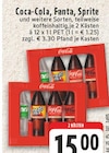 Aktuelle Coca Cola Angebote bei E center in Troisdorf Aktuelles Coca-Cola,Fanta, Sprite Angebot bei E center in Troisdorf ab 15,00 €