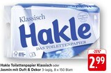 Toilettenpapier Klassisch Angebote von Hakle bei EDEKA Reutlingen für 2,99 €