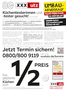 Aktueller XXXLutz Möbelhäuser Prospekt für Brüggen (Burggemeinde) und Ungebung, Seiten zum blättern XXXLutz Möbelhäuser Prospekt Küchentesterinnen und -tester gesucht! mit Seiten in Brüggen (Burggemeinde) und Umgebung
