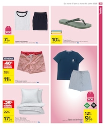 Offre Tongs Homme dans le catalogue Carrefour du moment à la page 81