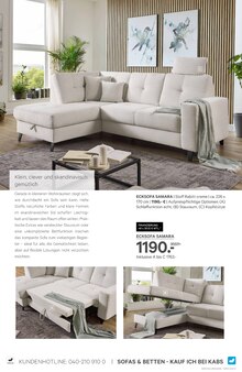 Couch im Kabs Prospekt "SOFA TRENDS SPECIAL" mit 38 Seiten (Essen)