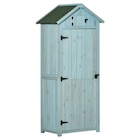 Aktuelle Gartenhaus Angebote bei POCO in Stuttgart Aktuelles Outsunny Gartenhaus hellblau Holz B/H/L: ca. 54x179x77 cm Angebot bei POCO in Stuttgart ab 168,99 €