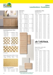 Gartenmöbel im Holz Possling Prospekt "Holz- & Baukatalog 2024/25" mit 188 Seiten (Potsdam)