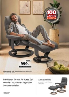 Fernsehsessel im Segmüller Prospekt "Stressless - A place that moves you" mit 8 Seiten (Reutlingen)