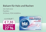 mea - meine apotheke - isla med voice Angebot im Prospekt isla med voice bei mea - meine apotheke im Prospekt "" für 7,95 €