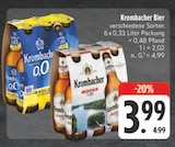 Bier im Angebot bei E center in Chemnitz Bier Angebote von Krombacher bei E center Chemnitz für 3,99 €