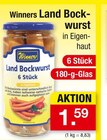 Land Bockwurst von Winners im aktuellen Zimmermann Prospekt