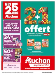 Prospectus Auchan Supermarché à Les Contaminés-Montjoie, "MES 25 JOURS AUCHAN", 36 pages, 05/11/2024 - 10/11/2024