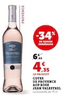 Cotes de Provence AOP Rose Jean Valestrel - Valestrel - U Express à Caluire-et-Cuire Cotes de Provence AOP Rose Jean Valestrel - Valestrel en promo chez U Express Caluire-et-Cuire à 4,35 €