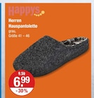 Herren Hauspantolette im V-Markt Prospekt Herren Hauspantolette von Happys im aktuellen V-Markt Prospekt für 6,99 €