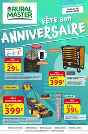 Catalogue Jardineries & Animaleries Rural Master en cours à Hanvec et alentours, "FÊTE son ANNIVERSAIRE", 4 pages, 06/10/2025 - 18/10/2025