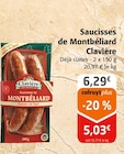 Saucisses de Montbéliard - Claviere dans le catalogue Colruyt