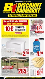 B1 Discount Baumarkt Prospekt für Pfungstadt: "BESTPREISE DER WOCHE!", 8 Seiten, 05.10.2024 - 11.10.2024