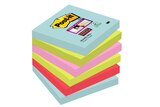 Post-it - 6 Blocs notes de 90 feuilles Super Sticky Miami - couleurs assorties - 76 x 76 mm - Post-it dans le catalogue Bureau Vallée