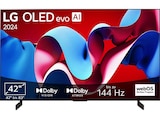 OLED42C47LA OLED evo TV (Flat, 42 Zoll / 106 cm, 4K, SMART TV, webOS 24 mit ThinQ) im MediaMarkt Saturn Prospekt OLED42C47LA OLED evo TV (Flat, 42 Zoll / 106 cm, 4K, SMART TV, webOS 24 mit ThinQ) von LG im aktuellen MediaMarkt Saturn Prospekt für 1.199,00 €