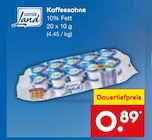 Aktuelles Kaffeesahne Angebot bei Netto Marken-Discount in Koblenz ab 0,89 €