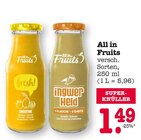 Smoothie oder Ingwer Held Angebote von All in Fruits bei E center Karlsruhe für 1,49 €