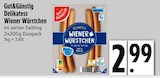 Delikatess Wiener Würstchen Angebote von Gut&Günstig bei EDEKA Augsburg für 2,99 €