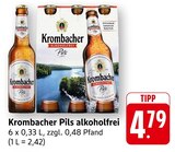 Pils alkoholfrei im Angebot bei E center in Schorndorf Pils alkoholfrei Angebote von Krombacher bei E center Schorndorf für 4,79 €