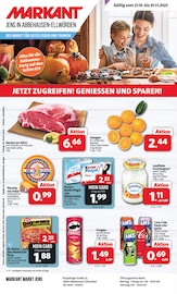 Markant Nordwest Supermarkt Prospekt der aktuellen Woche mit 16 Seiten, gültig von 27.10.2025 bis 01.11.2025, in Butjadingen und Umgebung Aktueller Markant Nordwest Supermarkt Prospekt in Butjadingen und Umgebung, "DER MARKT FÜR GUTES ESSEN UND TRINKEN" mit 16 Seiten, 27.10.2025 - 01.11.2025