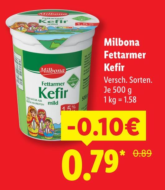 Fettarmer Kefir