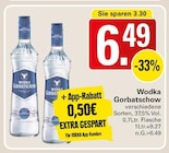 Wodka Angebote von Gorbatschow bei WEZ Minden für 6,49 €