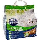 Litière végétale 100% naturelle pour chat - CARREFOUR COMPANINO dans le catalogue Carrefour
