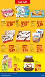 Prix et réduction Kinder Chocolat dans le prospectus Lidl en cours Offre Kinder Chocolat dans le catalogue Lidl du moment à la page 21