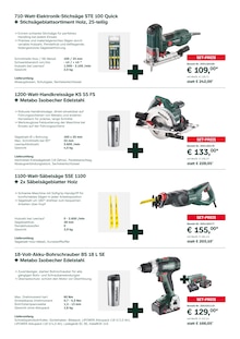 Aktueller RHG Baucentrum Prospekt "Metabo Aktionssets" Seite 2 von 4 Seiten