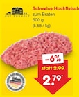 Schweine Hackfleisch Angebote von Gut Ponholz bei Netto Marken-Discount Bremerhaven für 2,79 €