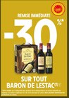 Promo -30% de remise immédiate sur tout BARON DE LESTAC à  dans le catalogue Intermarché Hyper à Les Vigneres