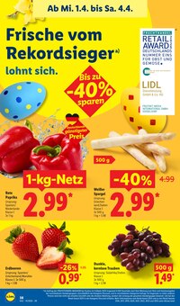Spargel im Lidl Prospekt "LIDL LOHNT SICH" mit 71 Seiten (Siegen (Universitätsstadt))